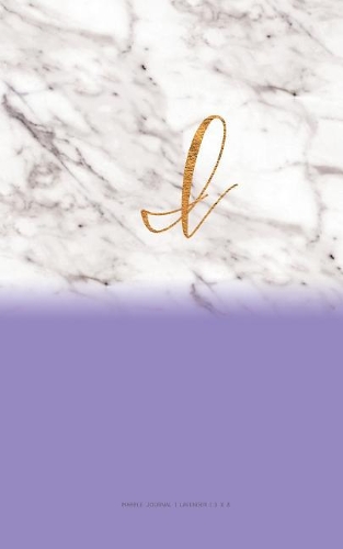I - Lavender Marble Journal 5 X 8