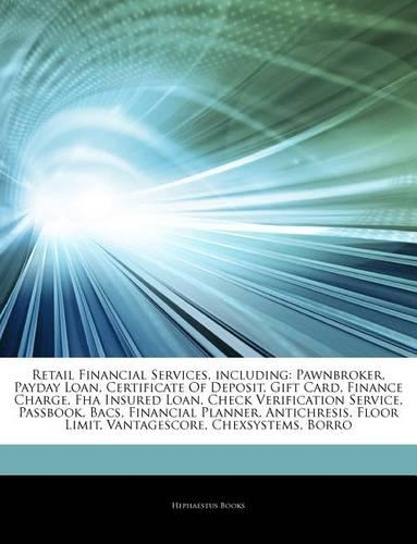 Articles on Retail Financial Services, Including