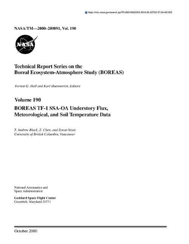 Boreas Tf-1 Ssa-OA Understory Flux, Meteorological, and Soil Temperature Data