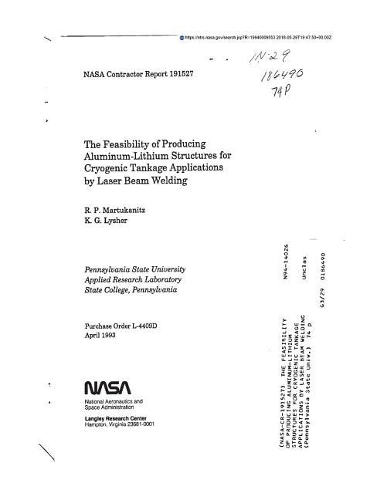 The Feasibility of Producing Aluminum-Lithium Structures for Cryogenic Tankage Applications by Laser Beam Welding