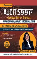 Commercial Handwritten Note Advanced Auditing, Assurance & Professional Ethics For Ca Final By Ca Khushboo G. Sanghavi Â€“ Edition 2024