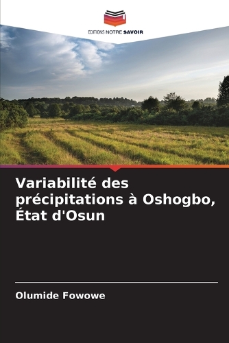 Variabilité des précipitations à Oshogbo, État d'Osun