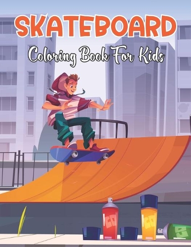 Skateboard Coloring Book For Kids