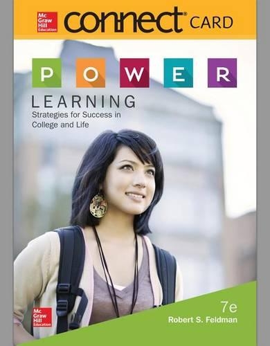 Connect Access Card for P.O.W.E.R. Learning: Strategies for Success in College and Life