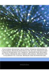 Articles on California Missions, Including