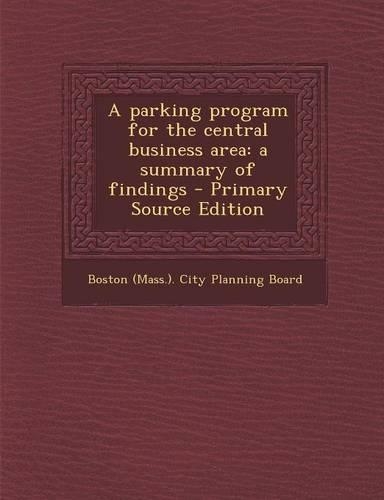 A Parking Program for the Central Business Area