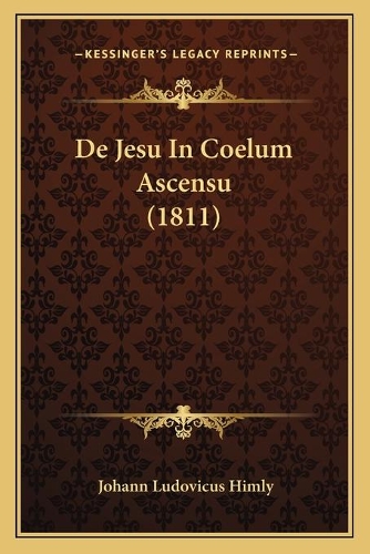 De Jesu In Coelum Ascensu (1811)