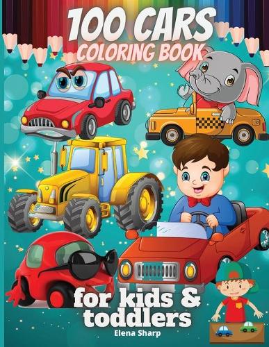 100 cars coloring book for kids&toddlers