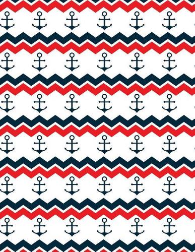 Anchor Red White Blue Notebook - Sketchbook