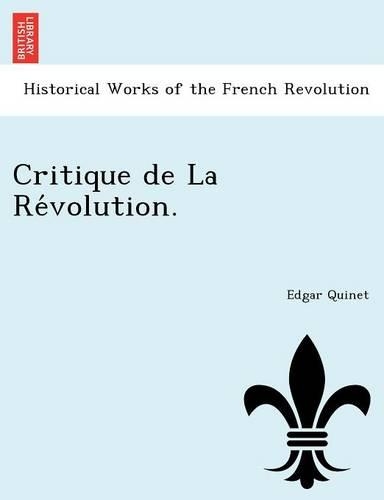 Critique de La Révolution.