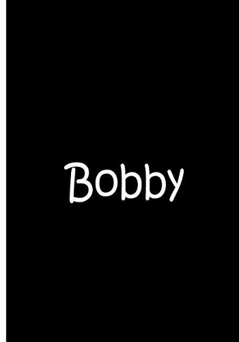 Bobby - Black Personalized Notebook / Journal / Blank Lined Pages / Soft Matte
