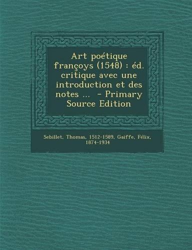 Art Poetique Francoys (1548)