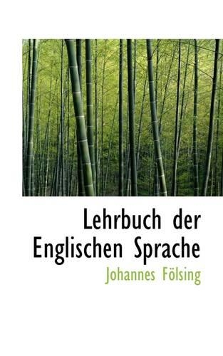 Lehrbuch Der Englischen Sprache