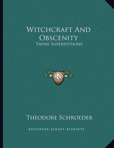 Witchcraft and Obscenity