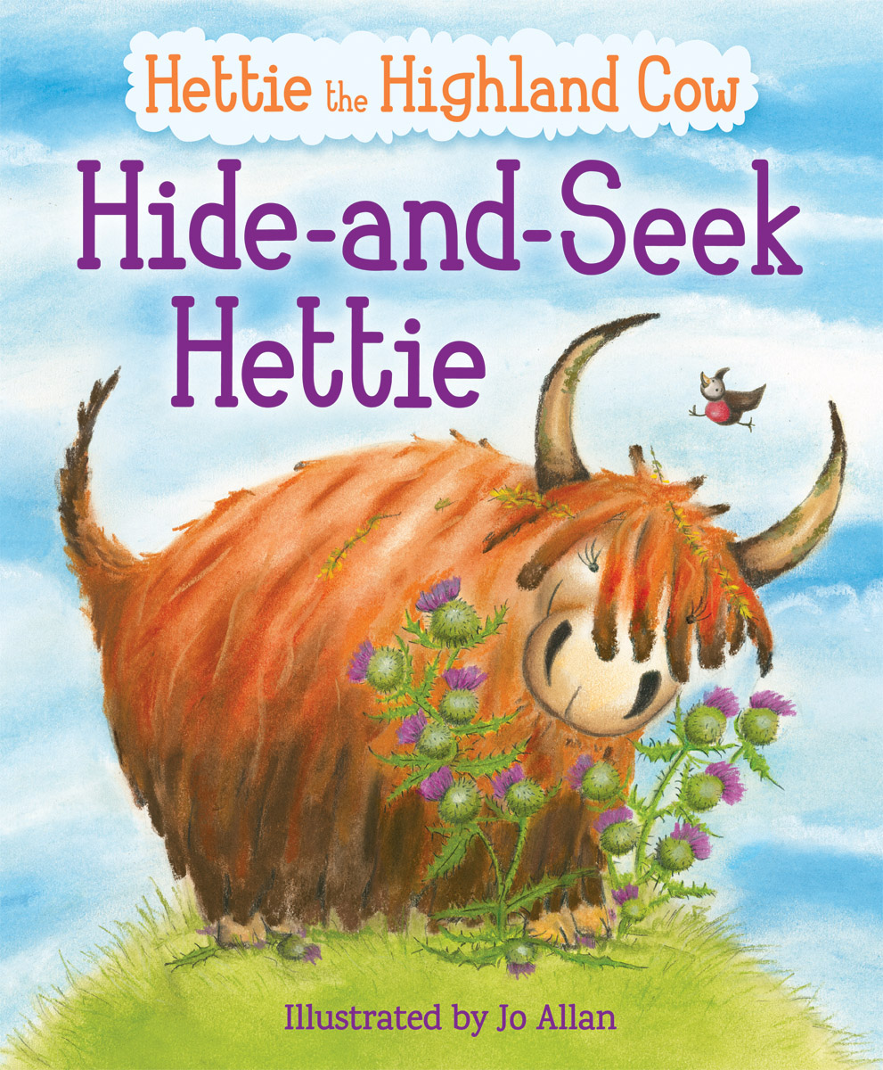 Hide-and-Seek Hettie: The Highland Cow Who Can't Hide!(Picture Kelpies)