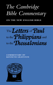 Letters of Paul to the Philippians and to the Thessalonians: (Cambridge Bible Commentaries on the New Testament)