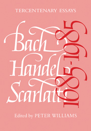 Bach, Handel, Scarlatti 1685–1985: (English)