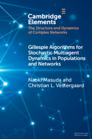 Gillespie Algorithms for Stochastic Multiagent Dynamics in Populations and Networks: (Elements in the Structure and Dynamics of Complex Networks)