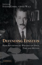 Defending Einstein: Hans Reichenbach's Writings on Space, Time and Motion(German)