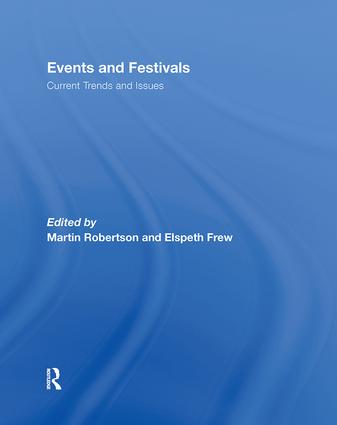 Events and Festivals: Current Trends and Issues