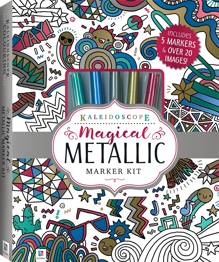 Kaleidoscope: Magical Metallic Marker Kit: (Colouring Kit)