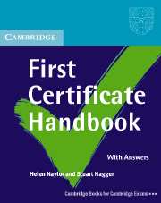 Cambridge First Certificate Handbook with Answers: (Cambridge First Certificate Skills)