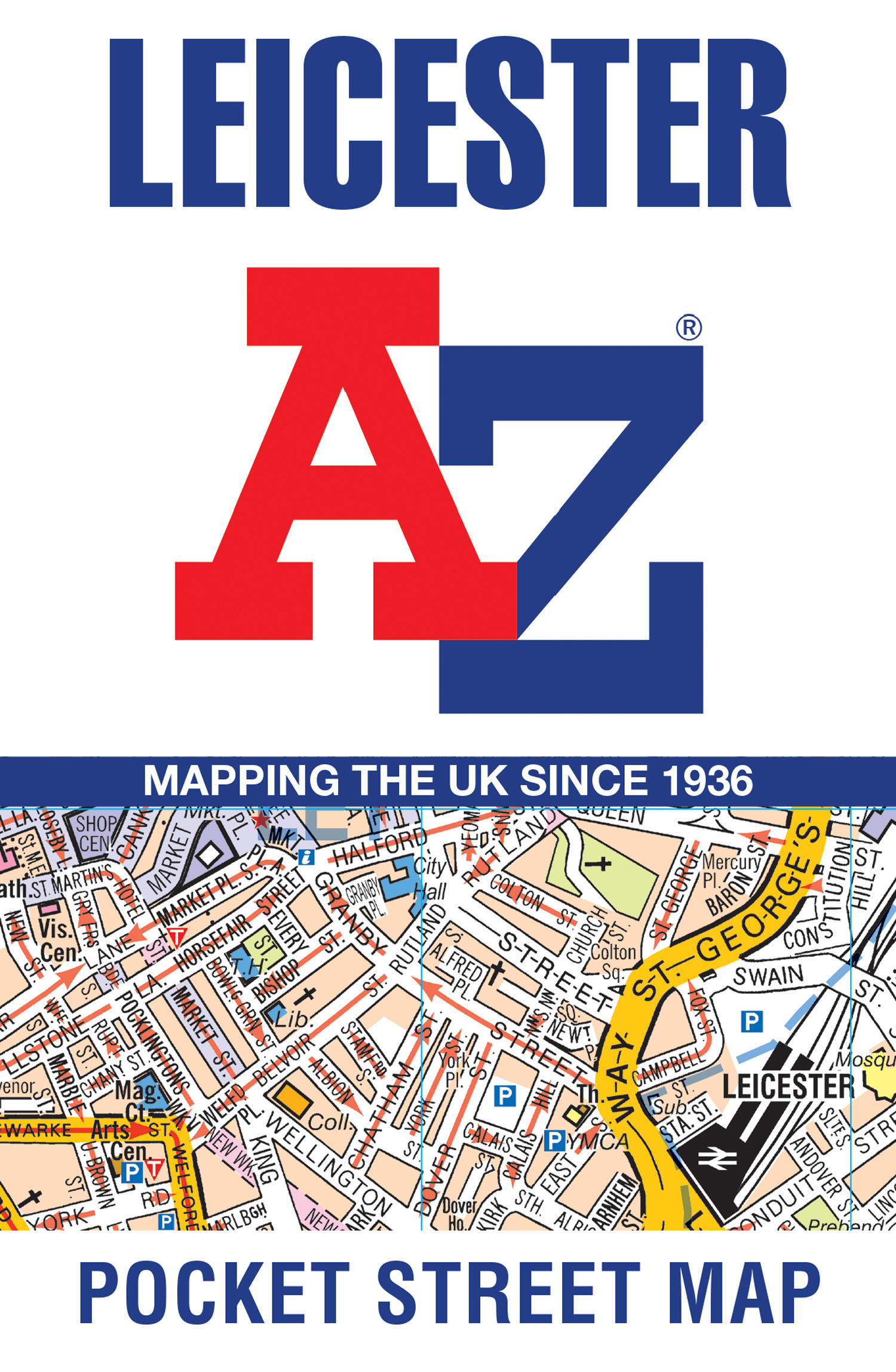 Leicester A-Z Pocket Street Map