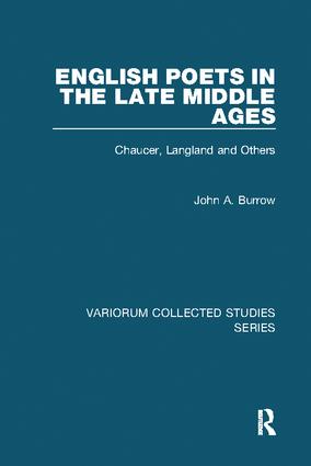 English Poets in the Late Middle Ages: Chaucer, Langland and Others(Variorum Collected Studies)