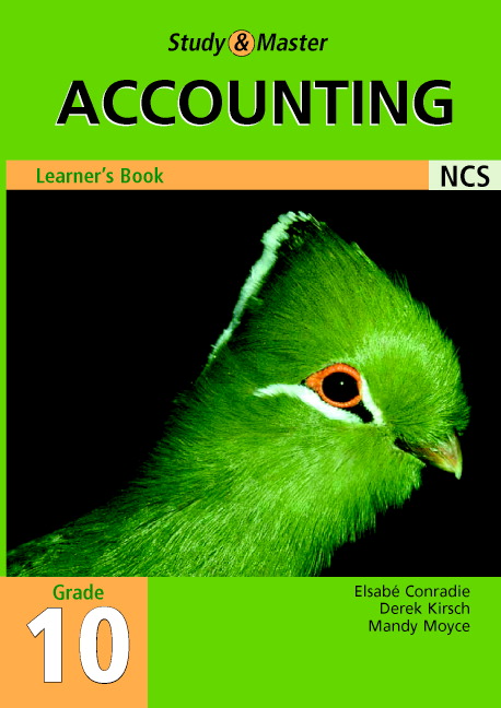 Study and Master Accounting Grade 10 Learner's Book