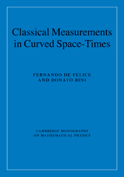 Classical Measurements in Curved Space-Times: (Cambridge Monographs on Mathematical Physics)