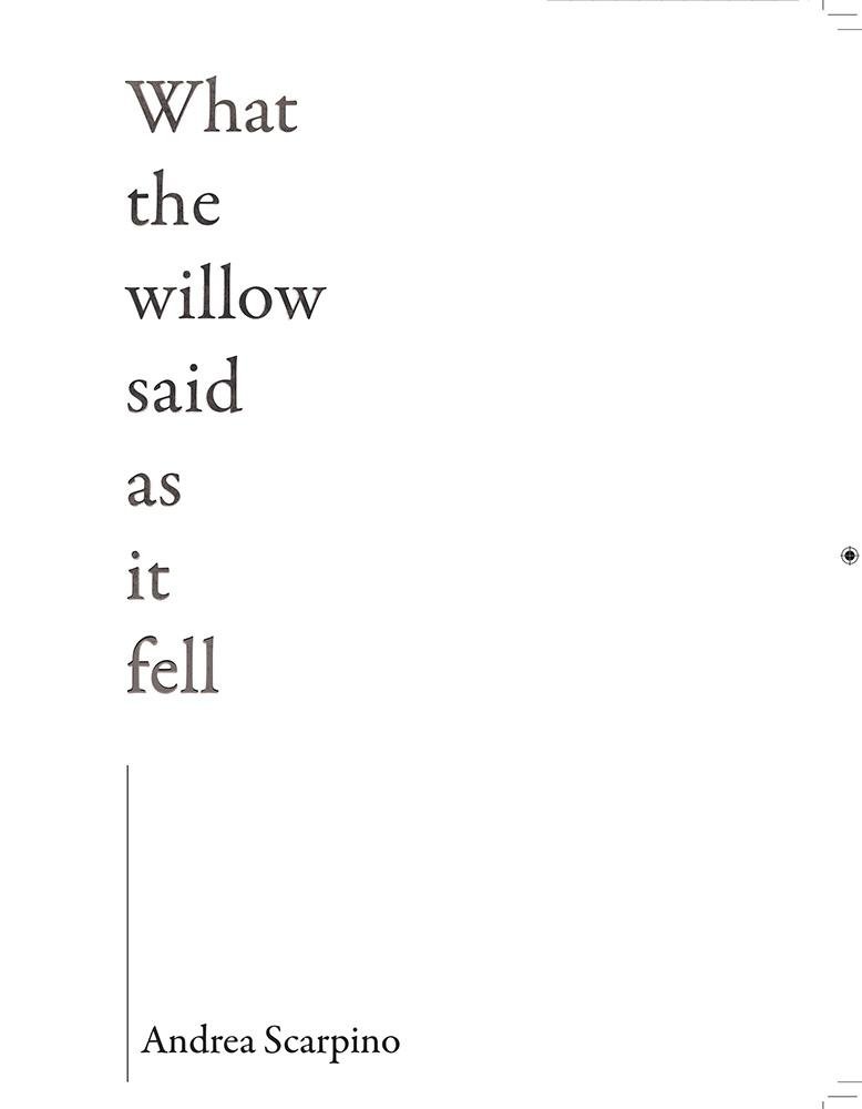 What the Willow Said as It Fell: (English)