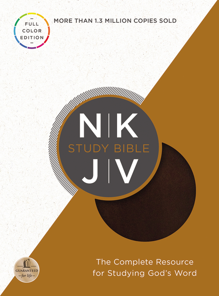 NKJV Study Bible, Leathersoft, Brown, Full-Color Edition: Full-Color Edition(English)