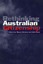 Rethinking Australian Citizenship: (Canada and International Relations)