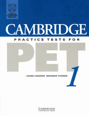 Cambridge Practice Tests for PET 1 Student's book
