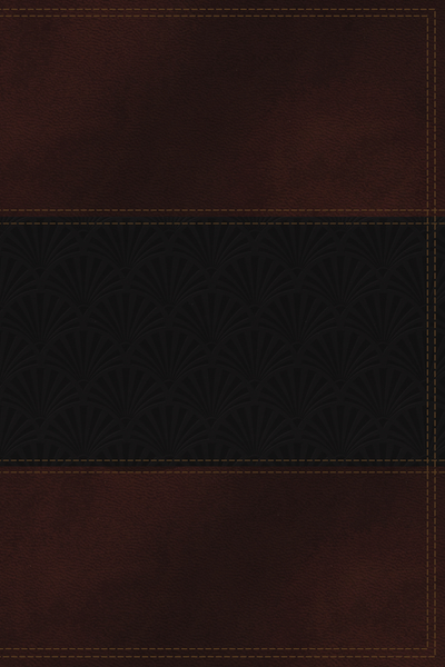 NKJV Study Bible, Leathersoft, Brown/Navy, Full-Color Edition: Full-Color Edition