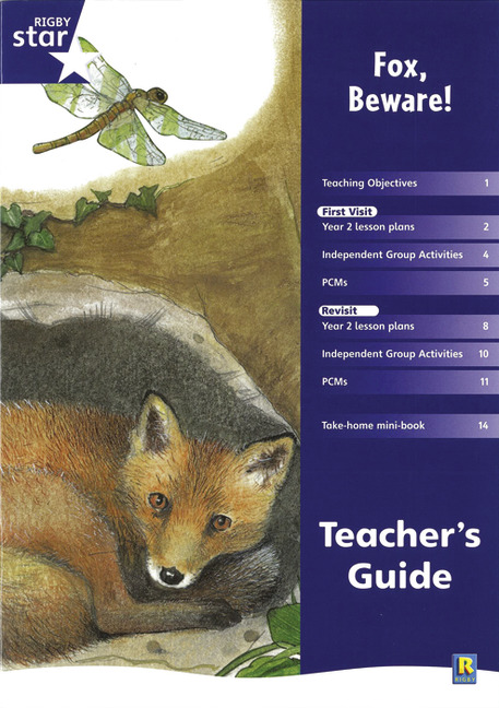 Rigby Star Shared Year 2 Fiction: Fox Beware Teachers Guide: (RED GIANT)