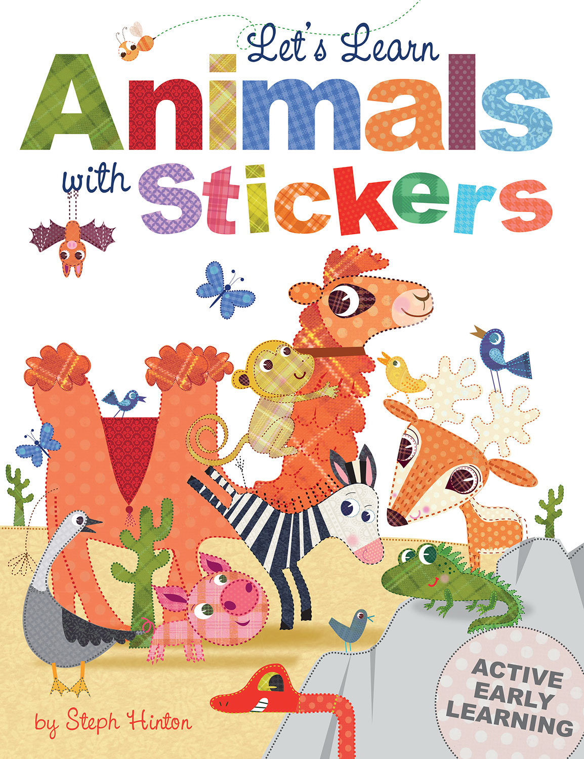 Let's Learn Animals with Stickers: (Steph Hinton Sticker Books)