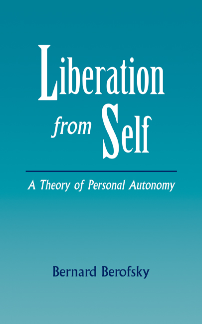 Liberation from Self: A Theory of Personal Autonomy(English)