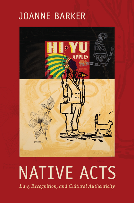 Native Acts: Law, Recognition, and Cultural Authenticity(English)