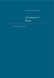 A Grammar of Kham: (Cambridge Grammatical Descriptions)