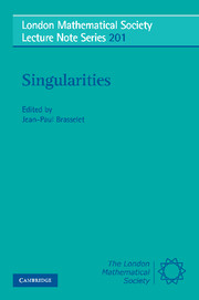 Singularities: (Series Number 201 London Mathematical Society Lecture Note Series)