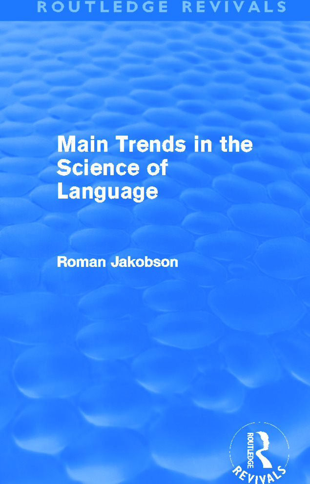 Main Trends in the Science of Language (Routledge Revivals): (Routledge Revivals)