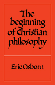 The Beginning of Christian Philosophy: (English)
