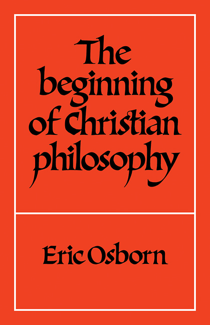 The Beginning of Christian Philosophy: (English)