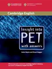 Insight into PET Student's Book with Answers: (Insight)