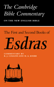 The First and Second Books of Esdras: (Cambridge Bible Commentaries: Apocrypha 5 Volume Set)
