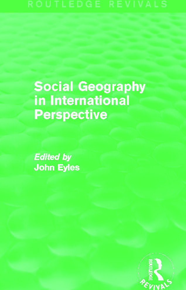 Social Geography (Routledge Revivals): An International Perspective(Routledge Revivals)