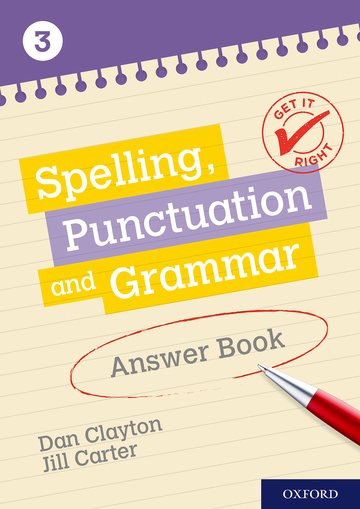 Get It Right: KS3; 11-14: Spelling, Punctuation and Grammar Answer Book 3: (Get It Right)