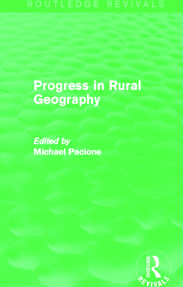 Progress in Rural Geography (Routledge Revivals): (Routledge Revivals)