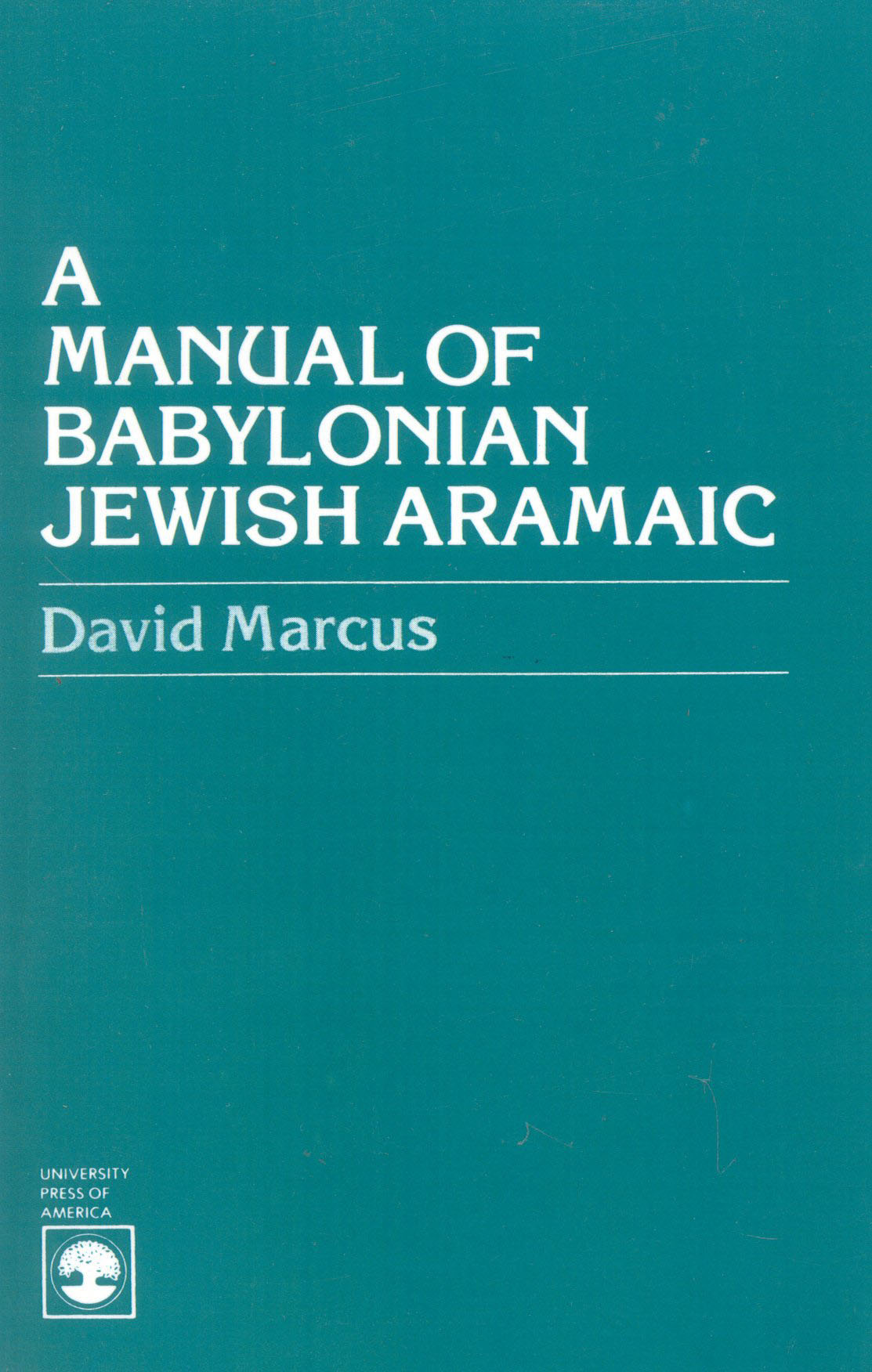 A Manual of Babylonian Jewish Aramaic: (English)